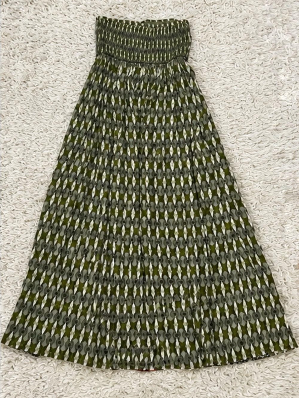 Anthropologies Siddhartha Bansal Smocked Maxi Dress - Picture 6 of 7